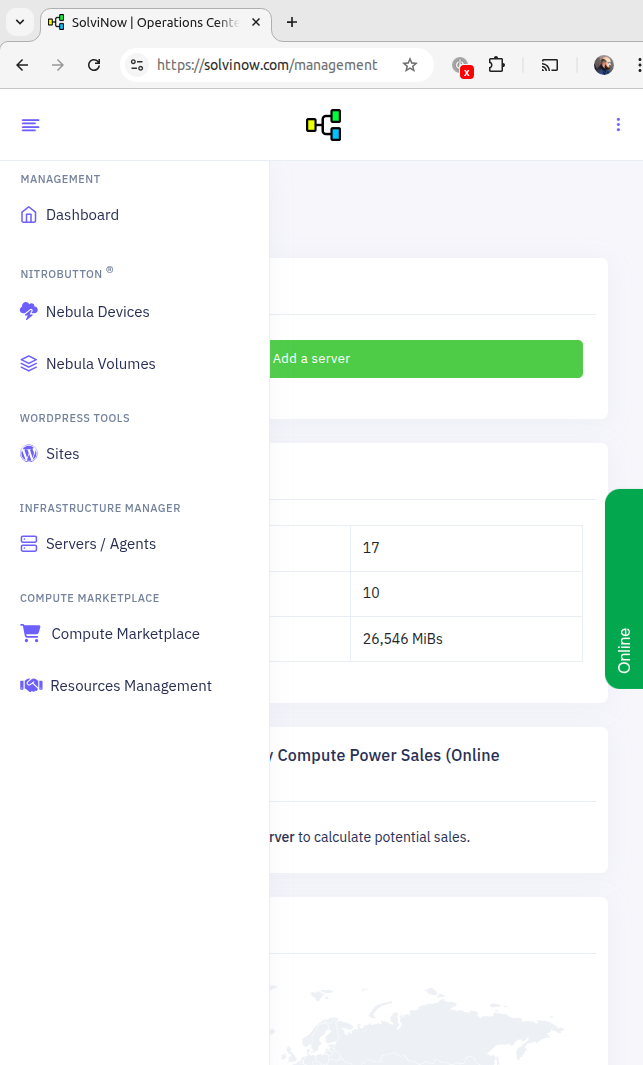 Cloud dashboard illustration